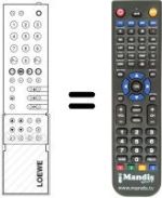 Replacement remote control Loewe CONTUR 763 SAT